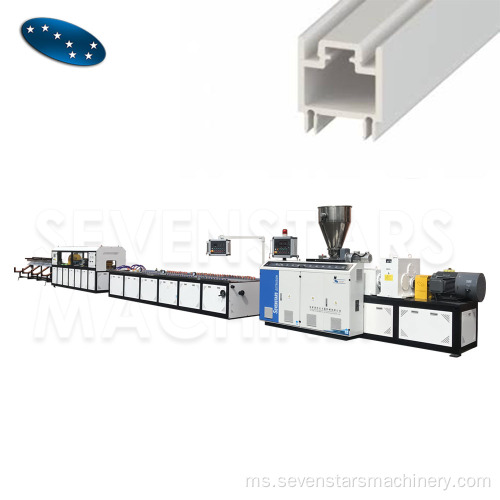 Profil Profil Pipa Bahan PVC Conical Twin Screw Extruder